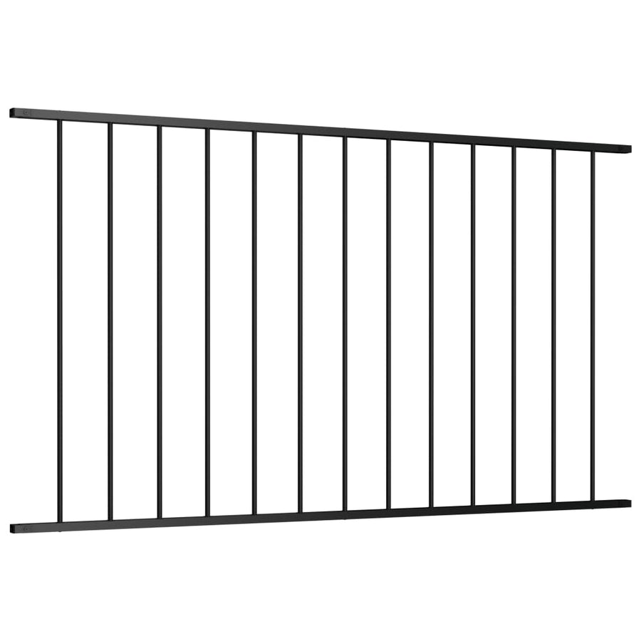 Hekpaneel 1,7X0,75 M Gepoedercoat Staal Zwart