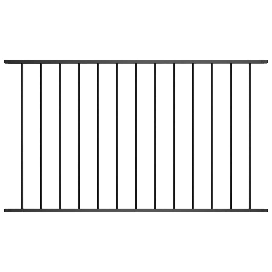 Hekpaneel 1,7X0,75 M Gepoedercoat Staal Zwart
