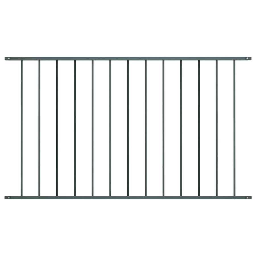 Hekpaneel 1,7X0,75 M Gepoedercoat Staal Zwart