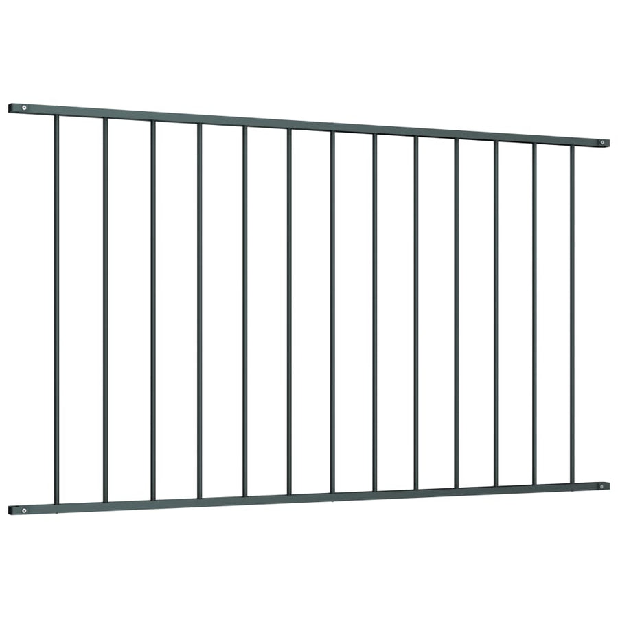 Hekpaneel ,7X0,75 M Gepoedercoat Staal 1.7 x 0.75 m Antraciet