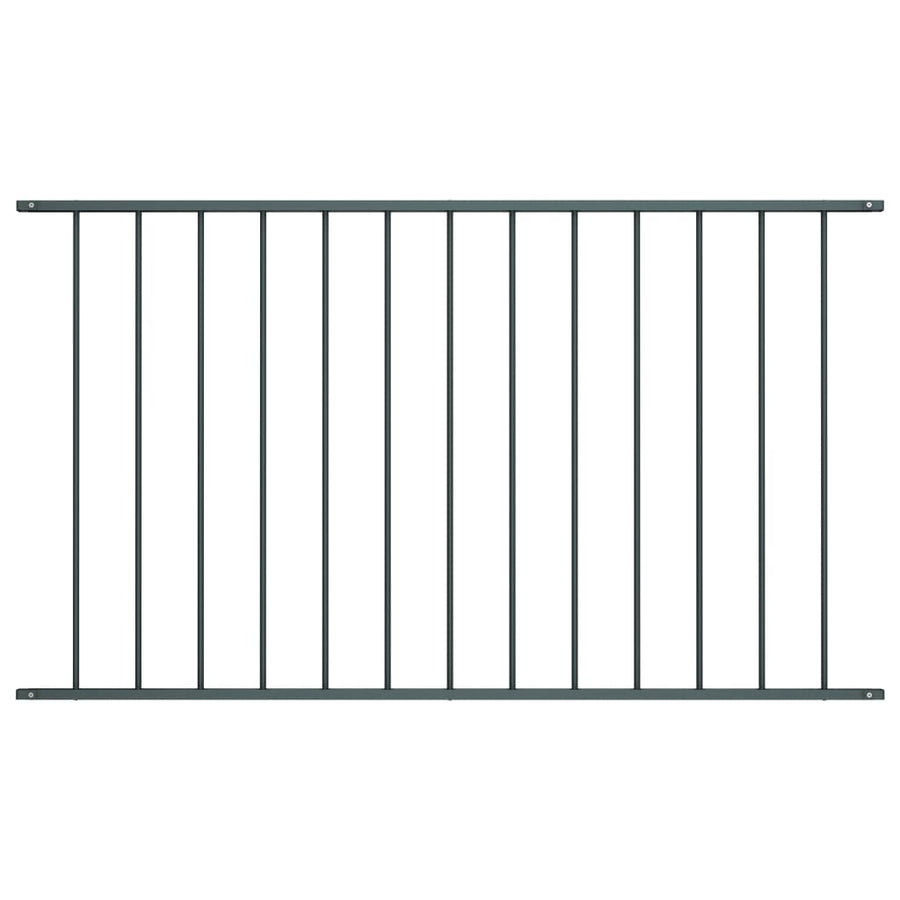 Hekpaneel 1,7X0,75 M Gepoedercoat Staal Zwart