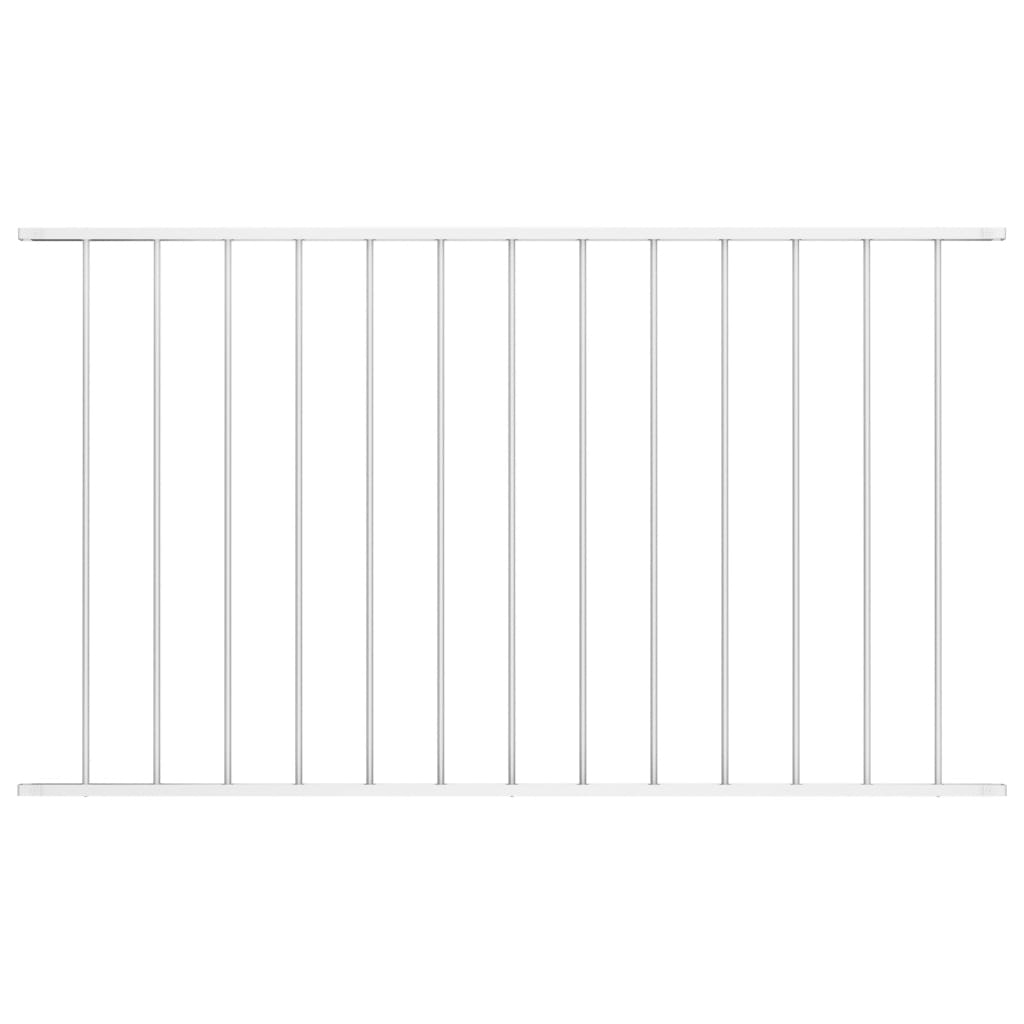 Hekpaneel 1,7x1,25 m gepoedercoat staal wit Wit