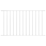 Fence panel powder-coated steel 1.7x1.17 m white