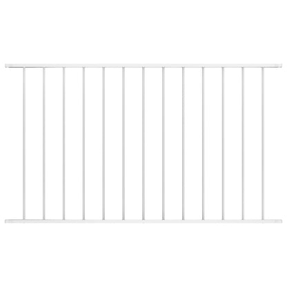 Hekpaneel 1,7x1,25 m gepoedercoat staal wit Wit