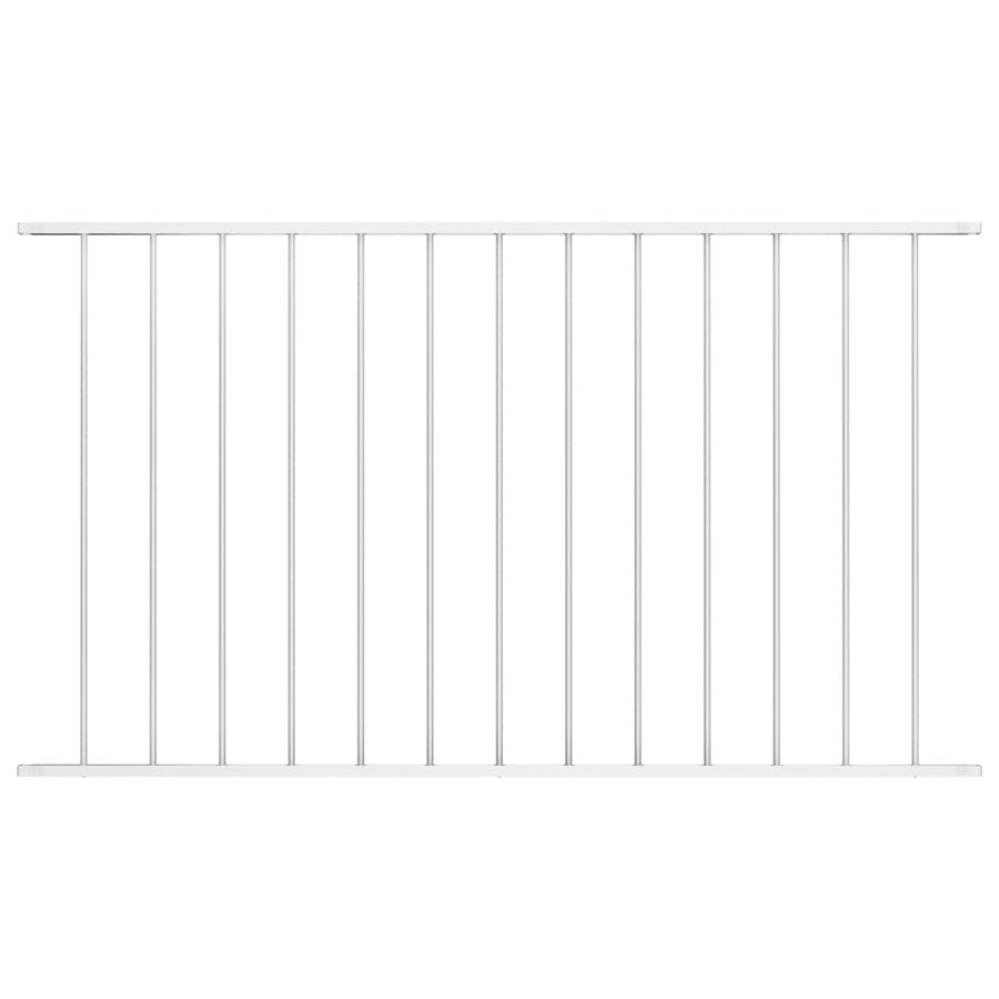 Hekpaneel 1,7x1,25 m gepoedercoat staal wit Wit