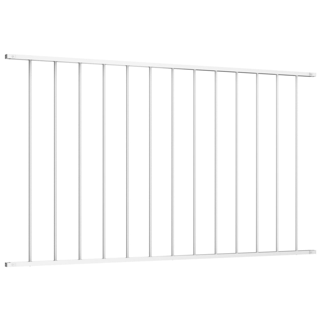 Hekpaneel 1,7x1,25 m gepoedercoat staal wit Wit