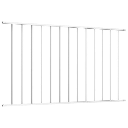 Hekpaneel 1,7x1,25 m gepoedercoat staal wit Wit