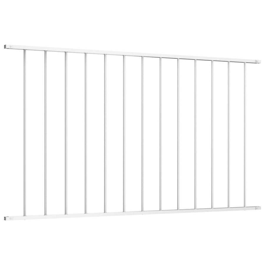 Hekpaneel 1,7x1,25 m gepoedercoat staal wit Wit