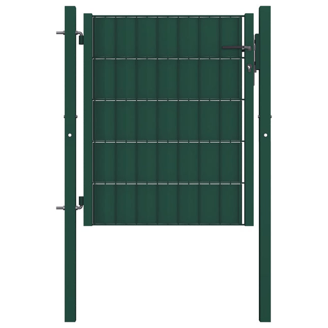 Poort Pvc En Staal 100 x 81 cm Groen