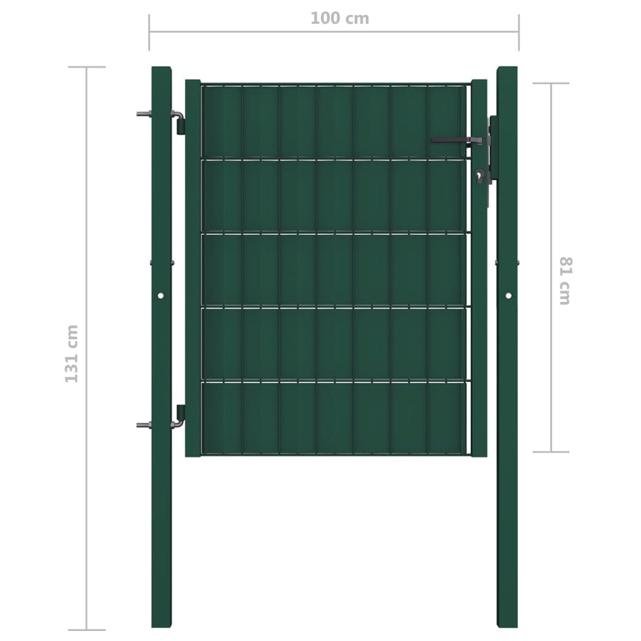 Poort Pvc En Staal 100 x 81 cm