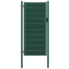 Poort 100x124 cm PVC en staal groen 100 x 124 cm Groen