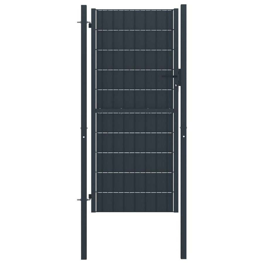 Poort Pvc En Staal Kleurig 100 x 204 cm