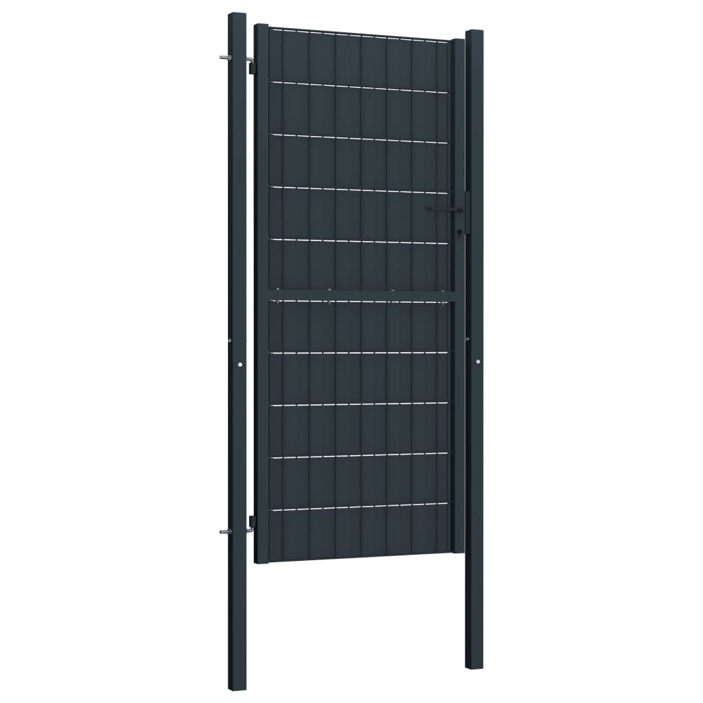 Poort Pvc En Staal Kleurig 100 x 204 cm