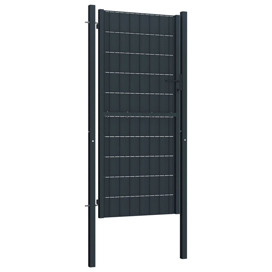 Poort Pvc En Staal Kleurig 100 x 204 cm