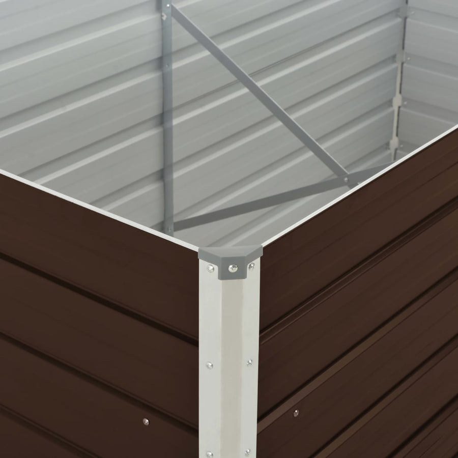 Plantenbak Verhoogd Gegalvaniseerd Staal 160 x 80 x 77 cm
