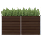 Raised Galvanized Steel Planter 160 x 80 x 77 cm