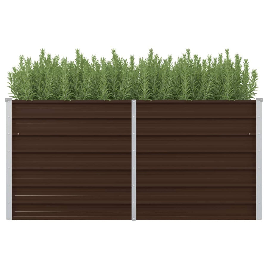Plantenbak Verhoogd Gegalvaniseerd Staal 160 x 80 x 77 cm