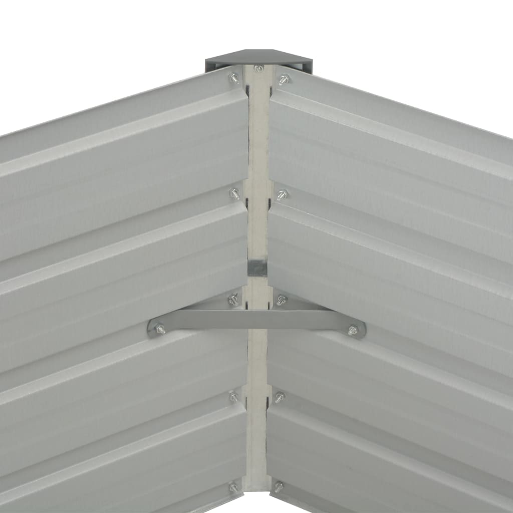 Plantenbak Verhoogd 29X29X46 Cm Gegalvaniseerd Staal Bruin