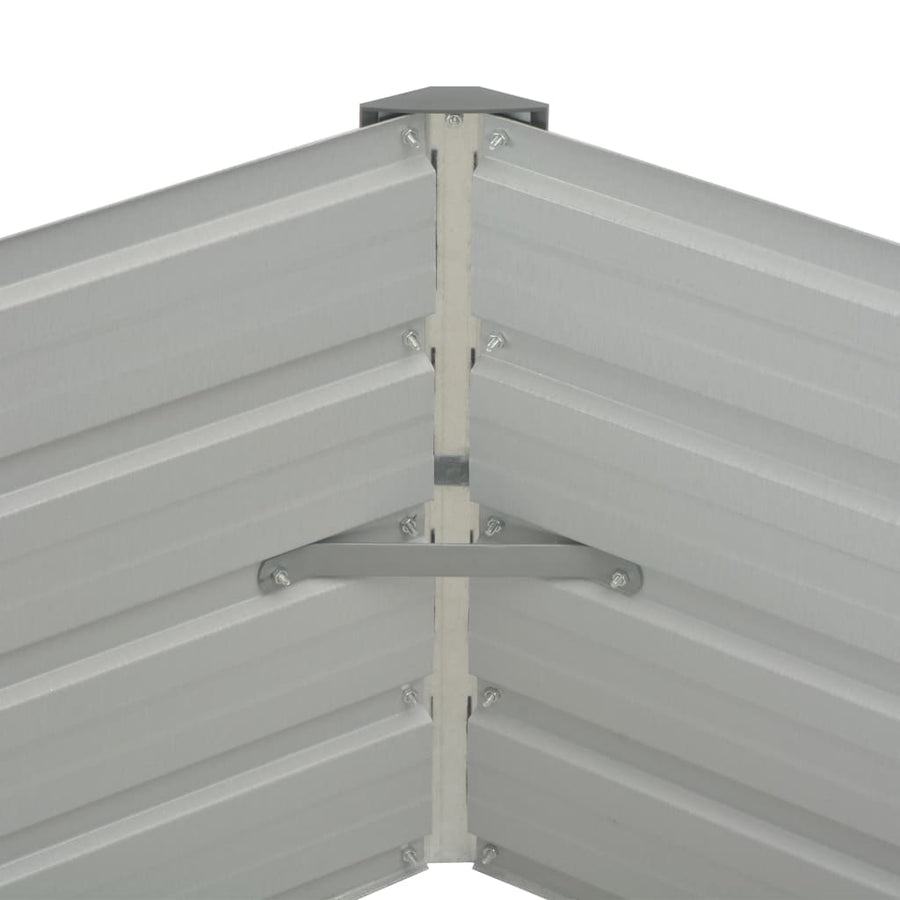 Plantenbak Verhoogd 29X29X46 Cm Gegalvaniseerd Staal Bruin
