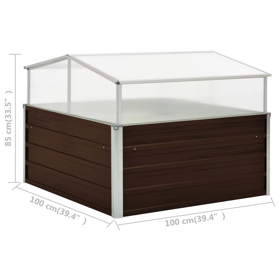 Tuinkas 00X00X85 Cm Gegalvaniseerd Staal Bruin