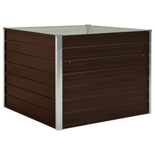 Plantenbak Verhoogd 00X00X77 Cm Gegalvaniseerd Staal Bruin