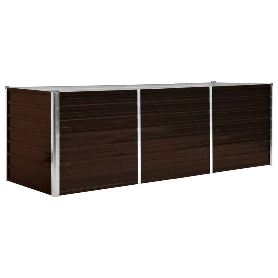 Plantenbak Verhoogd Gegalvaniseerd Staal 240 x 80 x 77 cm
