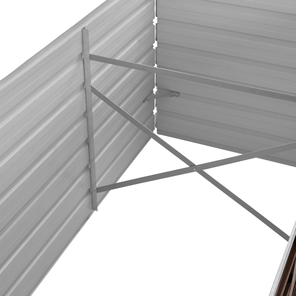 Plantenbak Verhoogd Gegalvaniseerd Staal 240 x 80 x 77 cm