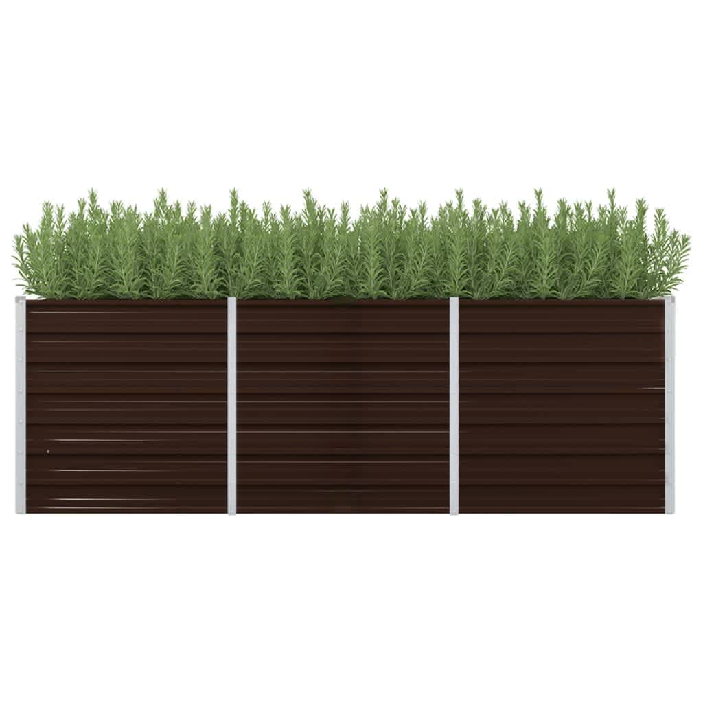 Plantenbak Verhoogd Gegalvaniseerd Staal 240 x 80 x 77 cm