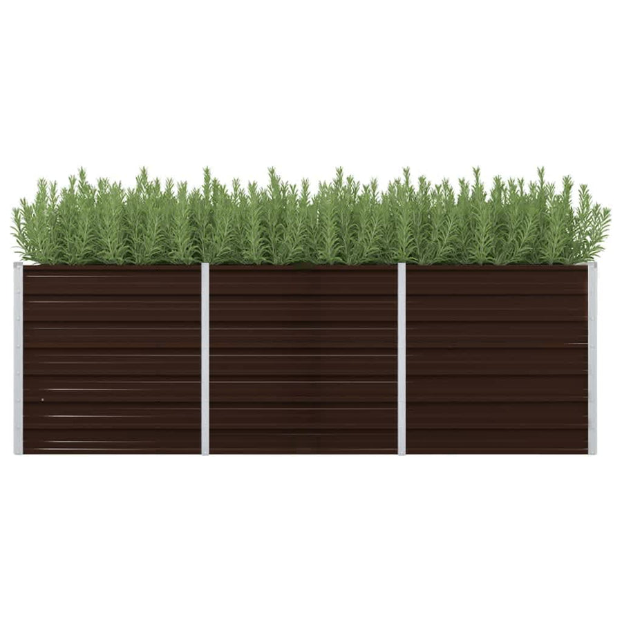 Plantenbak Verhoogd Gegalvaniseerd Staal 240 x 80 x 77 cm