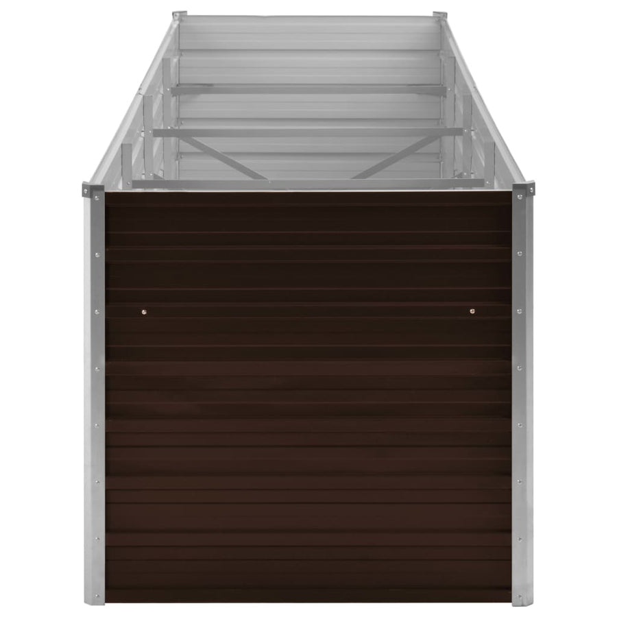 Plantenbak Verhoogd Gegalvaniseerd Staal 320 x 80 x 77 cm