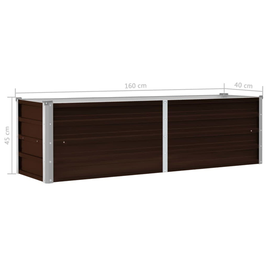 Plantenbak Verhoogd Gegalvaniseerd Staal 160 x 40 x 45 cm