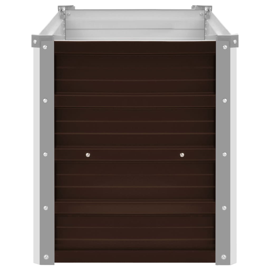 Plantenbak Verhoogd Gegalvaniseerd Staal 100 x 40 x 45 cm