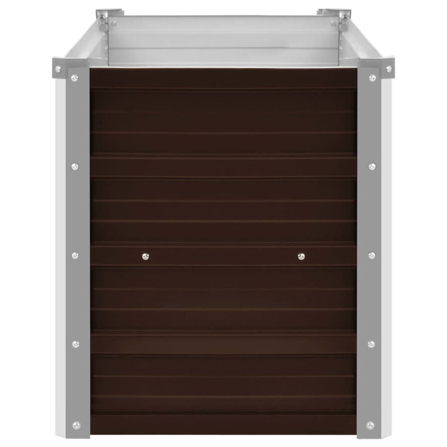 Plantenbak Verhoogd Gegalvaniseerd Staal 100 x 40 x 45 cm