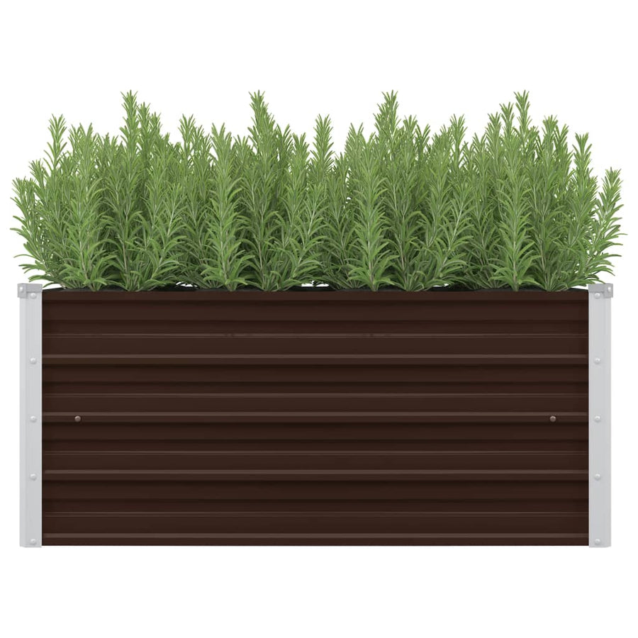Plantenbak Verhoogd Gegalvaniseerd Staal 100 x 40 x 45 cm
