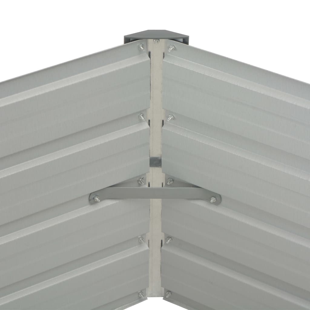 Plantenbak Verhoogd 29X29X45 Cm Gegalvaniseerd Staal Antraciet