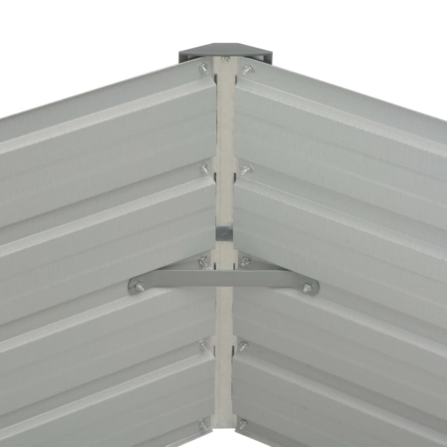 Plantenbak Verhoogd 29X29X45 Cm Gegalvaniseerd Staal Antraciet