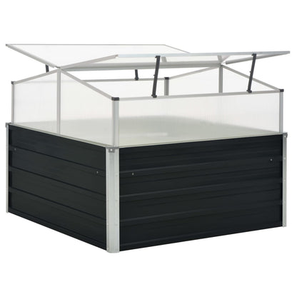 Tuinkas 00X00X77 Cm Gegalvaniseerd Staal Antraciet