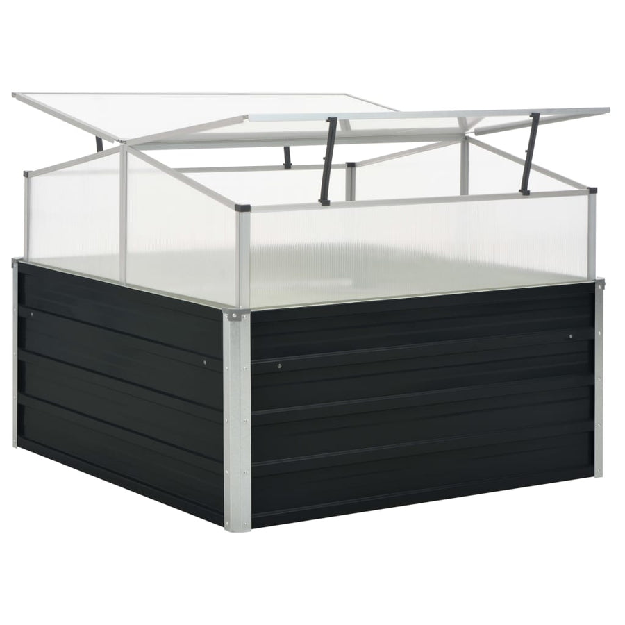 Tuinkas 00X00X77 Cm Gegalvaniseerd Staal Antraciet