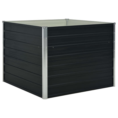 Plantenbak Verhoogd 00X00X77Cm Gegalvaniseerd Staal Antraciet