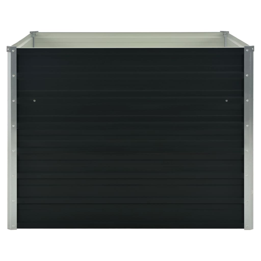 Plantenbak Verhoogd 00X00X77Cm Gegalvaniseerd Staal Antraciet