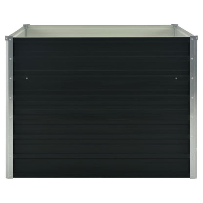 Plantenbak Verhoogd 00X00X77Cm Gegalvaniseerd Staal Antraciet