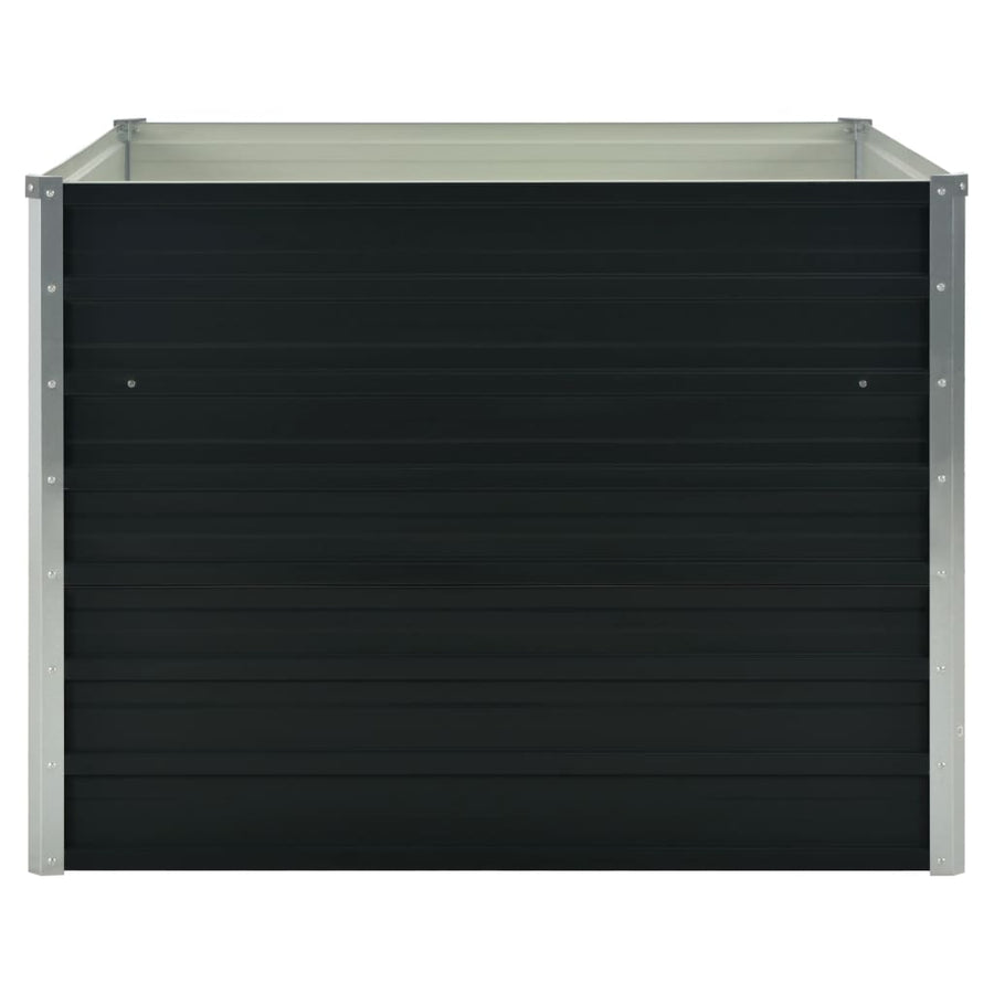 Plantenbak Verhoogd 00X00X77Cm Gegalvaniseerd Staal Antraciet