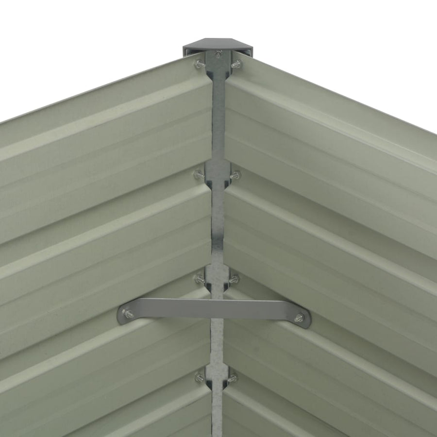 Plantenbak Verhoogd 00X00X77Cm Gegalvaniseerd Staal Antraciet