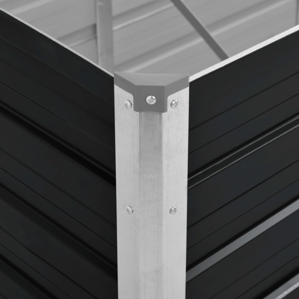 Plantenbak Verhoogd Gegalvaniseerd Staal 240 x 80 x 77 cm