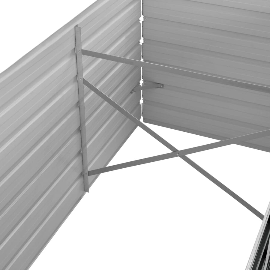 Plantenbak Verhoogd Gegalvaniseerd Staal 240 x 80 x 77 cm