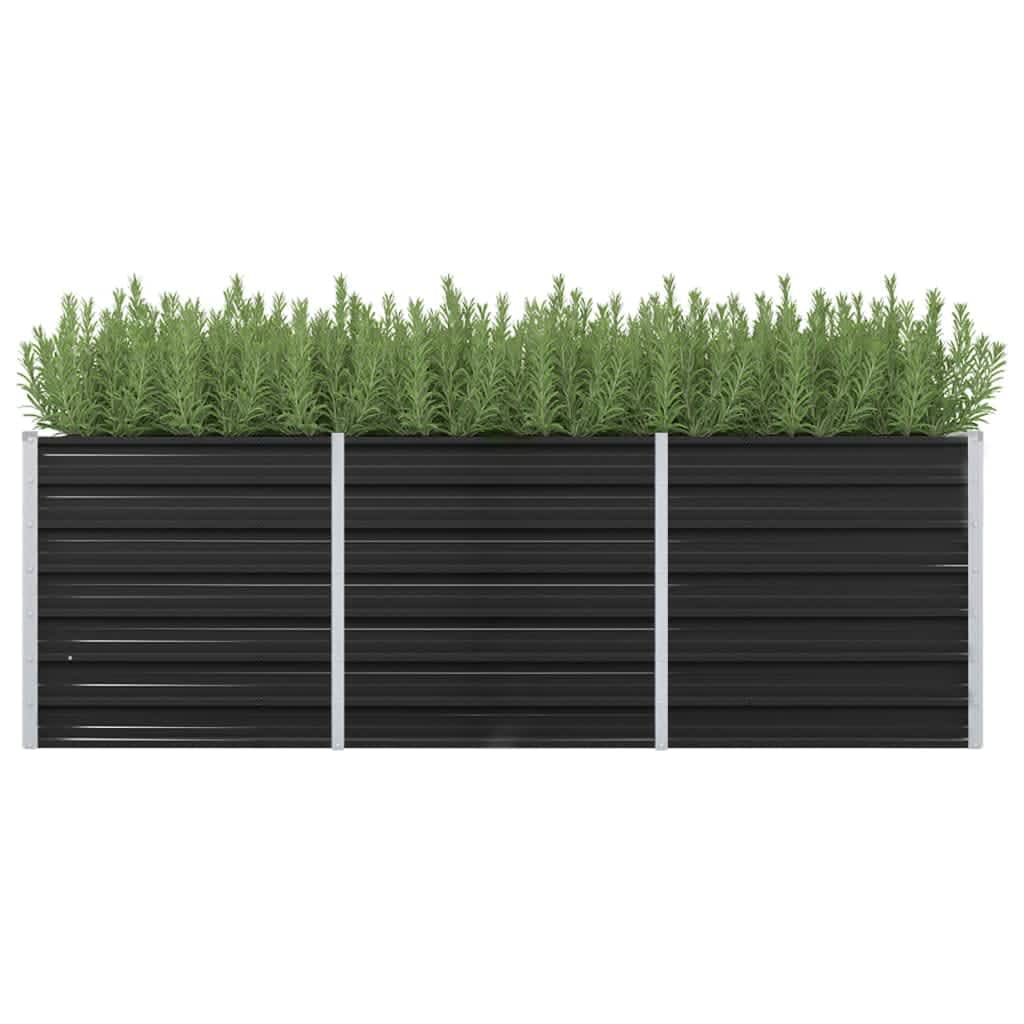 Plantenbak Verhoogd Gegalvaniseerd Staal 240 x 80 x 77 cm