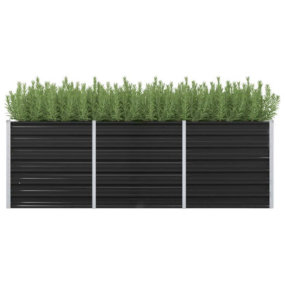 Plantenbak Verhoogd Gegalvaniseerd Staal 240 x 80 x 77 cm