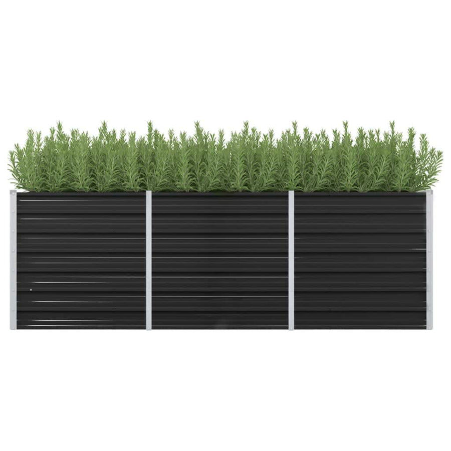 Plantenbak Verhoogd Gegalvaniseerd Staal 240 x 80 x 77 cm
