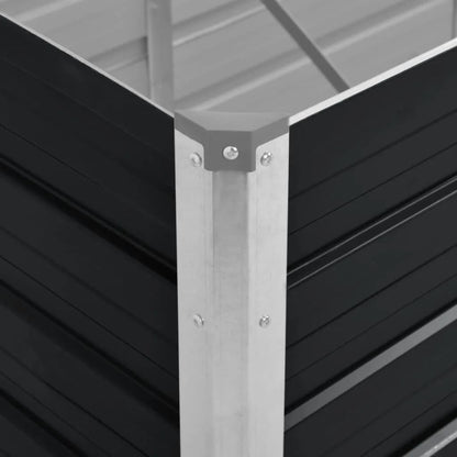 Plantenbak Verhoogd Gegalvaniseerd Staal 240 x 80 x 45 cm
