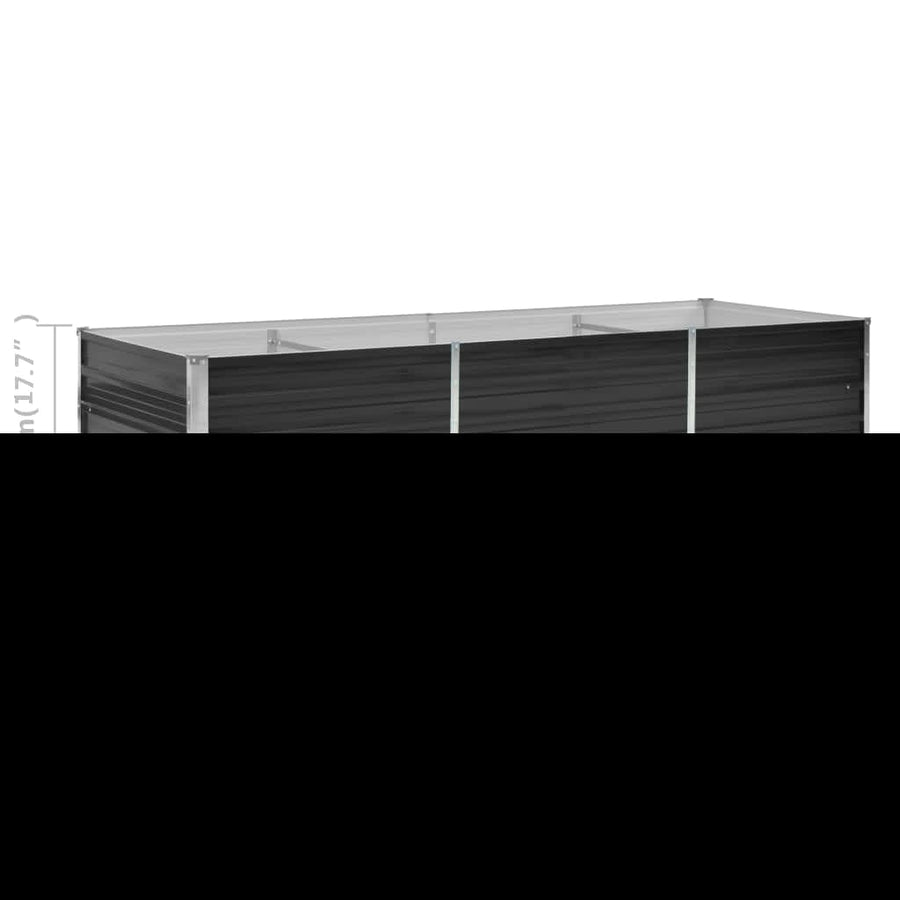 Plantenbak Verhoogd Gegalvaniseerd Staal 240 x 80 x 45 cm